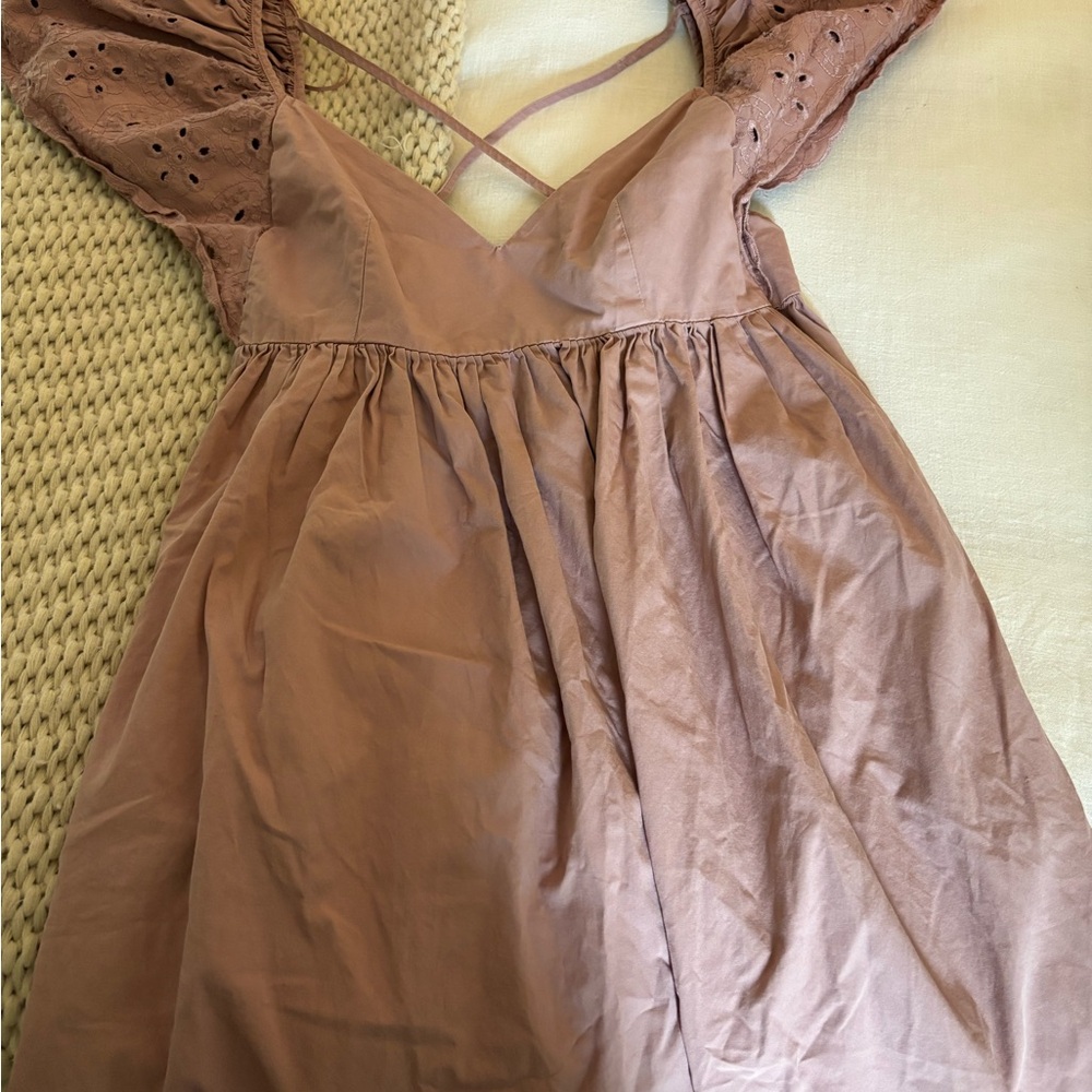Anthropologie Mauve Maxi Dress